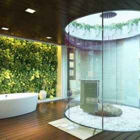 Mẫu phòng tắm kính cường lực