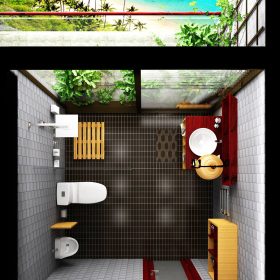 mẫu thiết kế nhà vệ sinh nhỏ