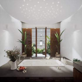 phòng tắm tối giản
